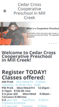 Mobile Screenshot of cedarcrosspreschool.com
